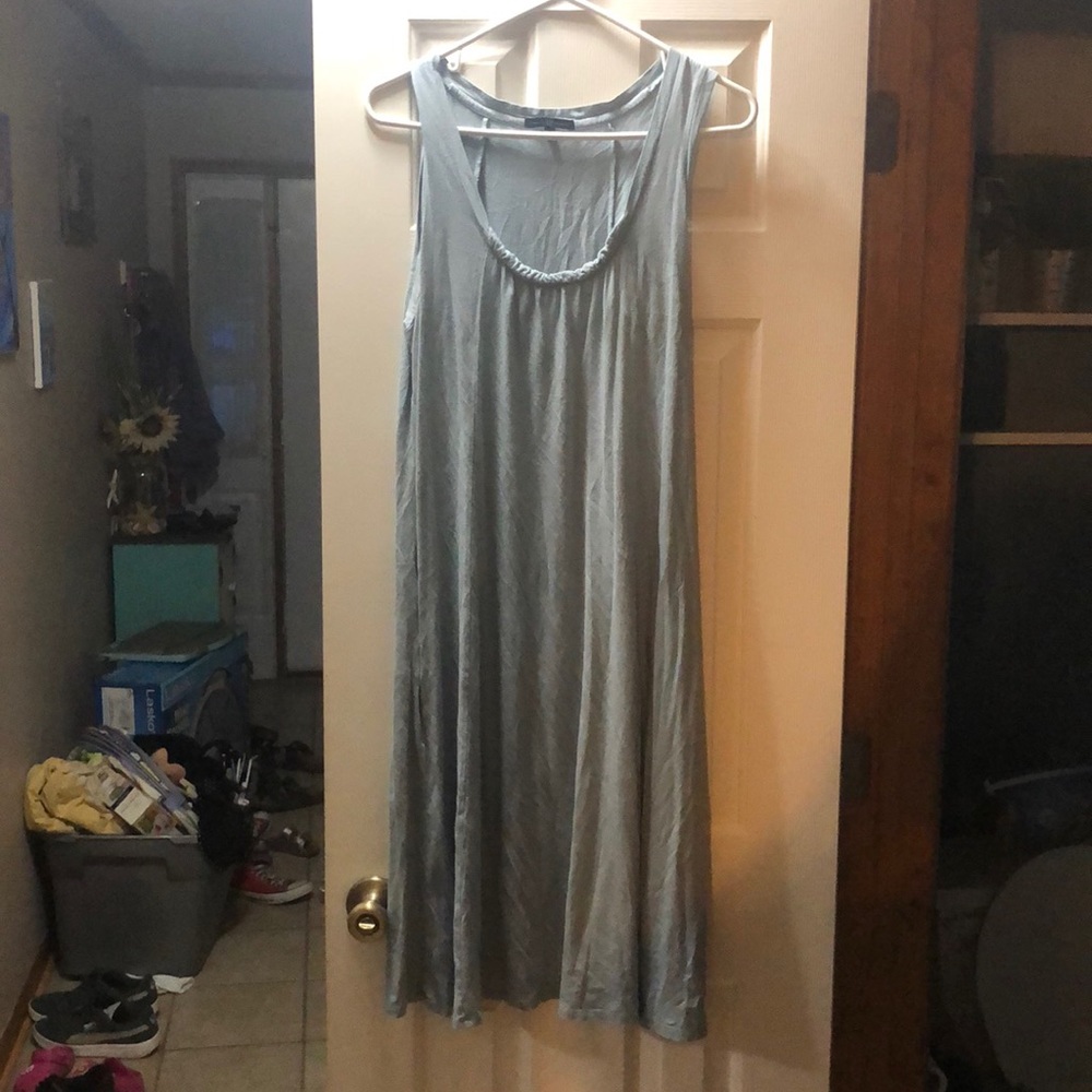 Grey GAP Scoop Neck Shift Dress